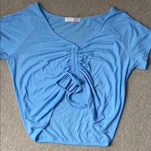 BABY BLUE SCRUNCHIE TOP🦋🦋